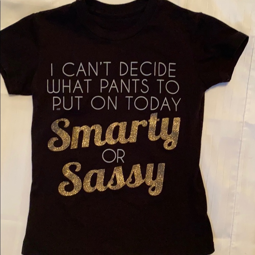 Girls Black Tee